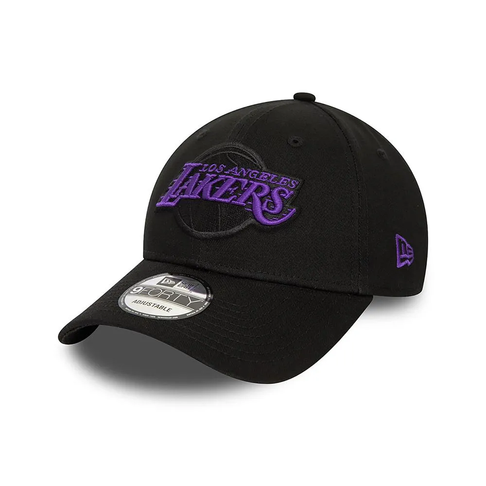 60435127 New_Era Gorros NBA 9Forty Los_Angeles_Lakers Black/Lilac/White