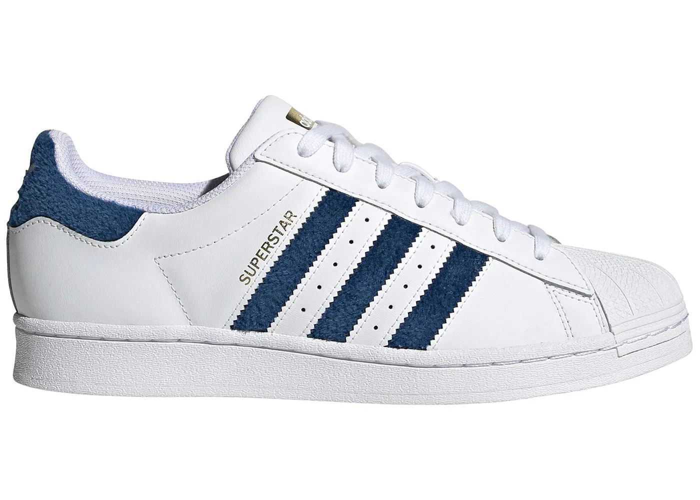 adidas Originals Superstar Chenille Stripes Cloud White Blue