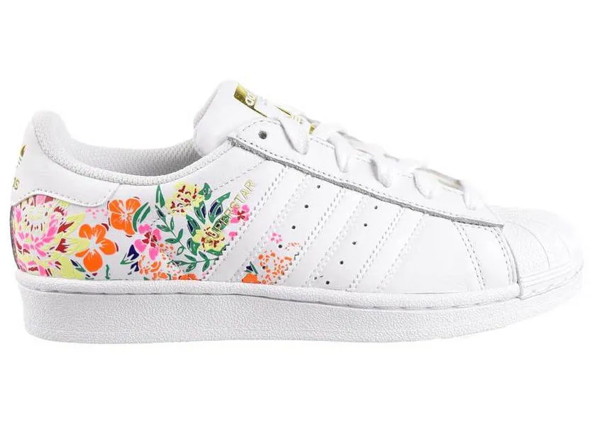 adidas Originals Superstar Floral Gold Metallic W