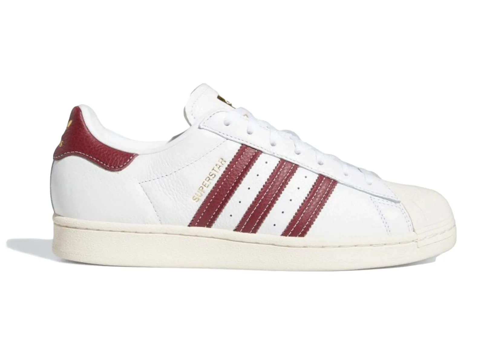 adidas Originals Superstar Footwear White College Burgundy