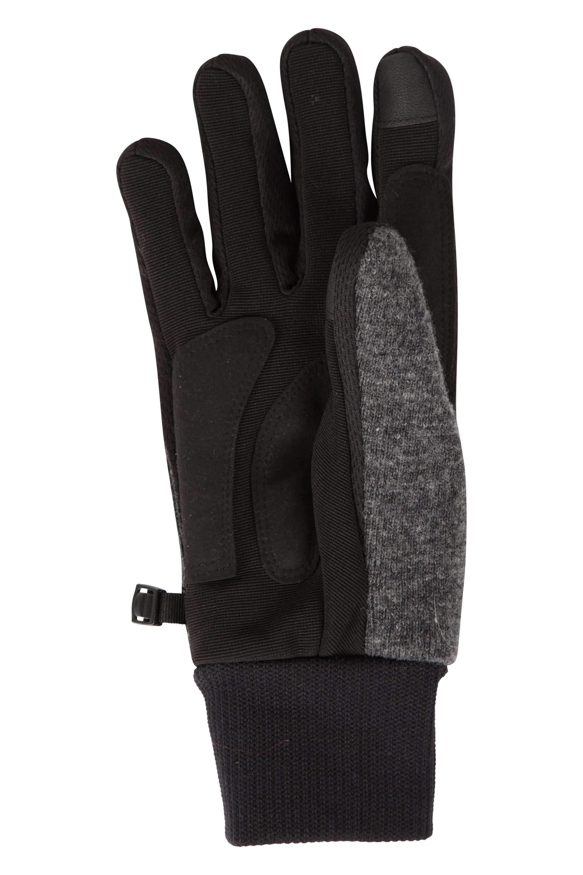 Guantes impermeables con forro de piel para hombre que permiten usar dispositivos de pantalla táctil