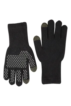 Guantes impermeables de punto para hombre