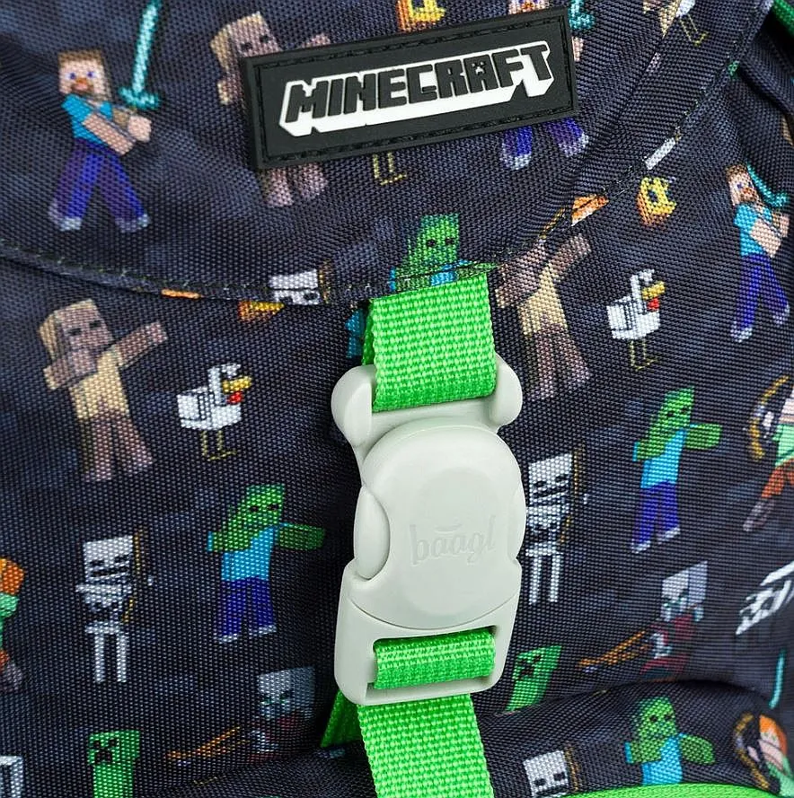 mochila Baagl Airy - Minecraft - boy´s