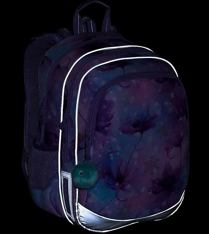 mochila Topgal ELLY 24050 - Purple/Flowers - girl´s