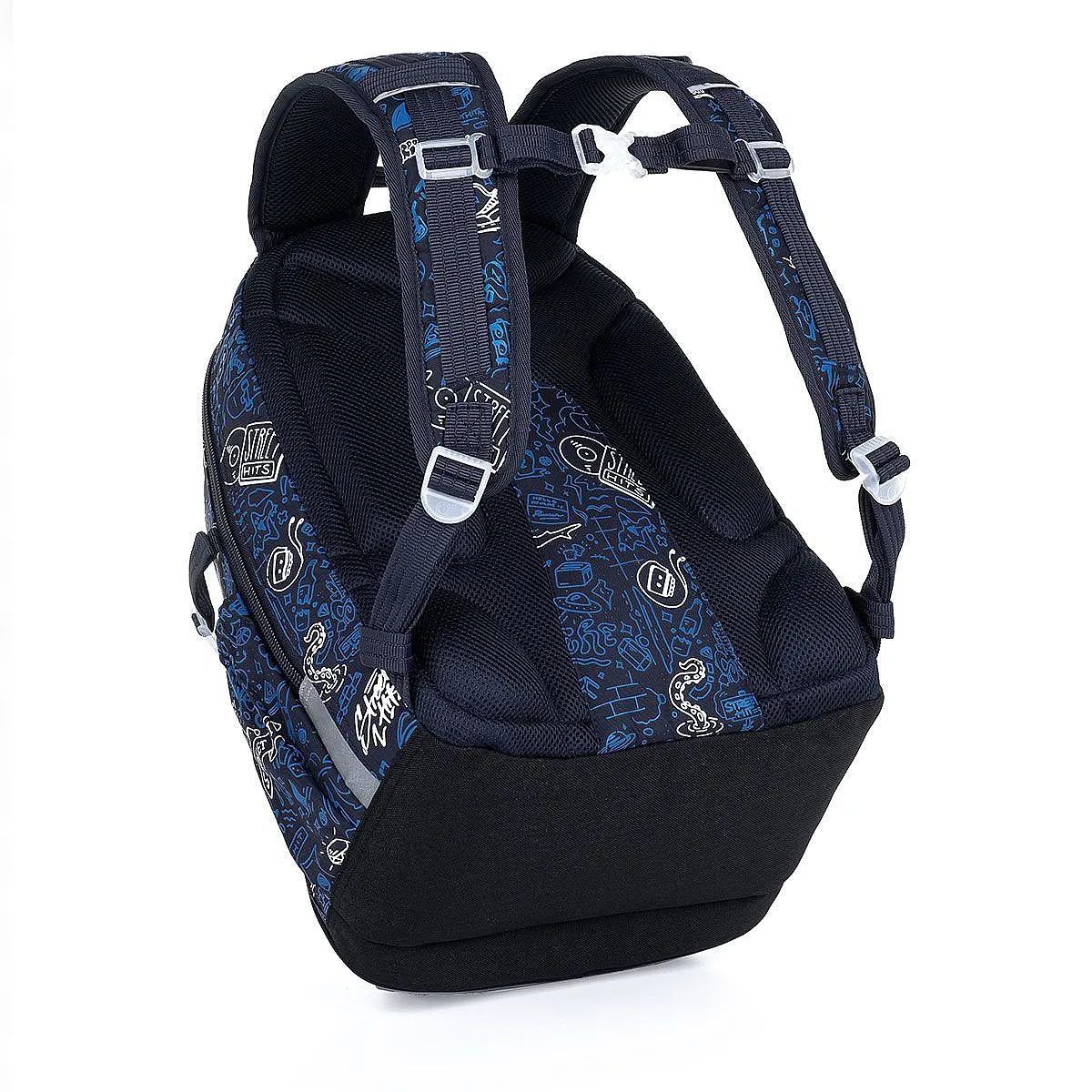 mochila Topgal YUMI 23028 - Black/Blue/Doodle Art