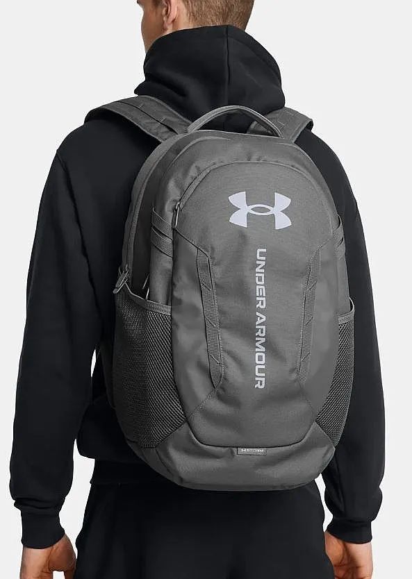 mochila Under Armour Hustle 6.0 - Castlerock/Steel