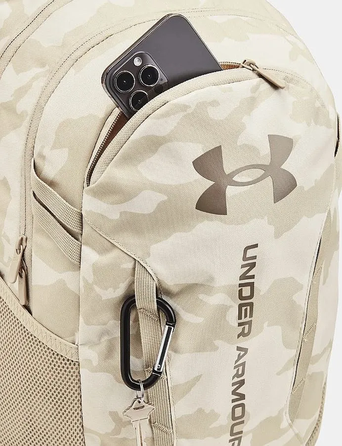 mochila Under Armour Hustle 6.0 - Summit White/Taupe Dusk