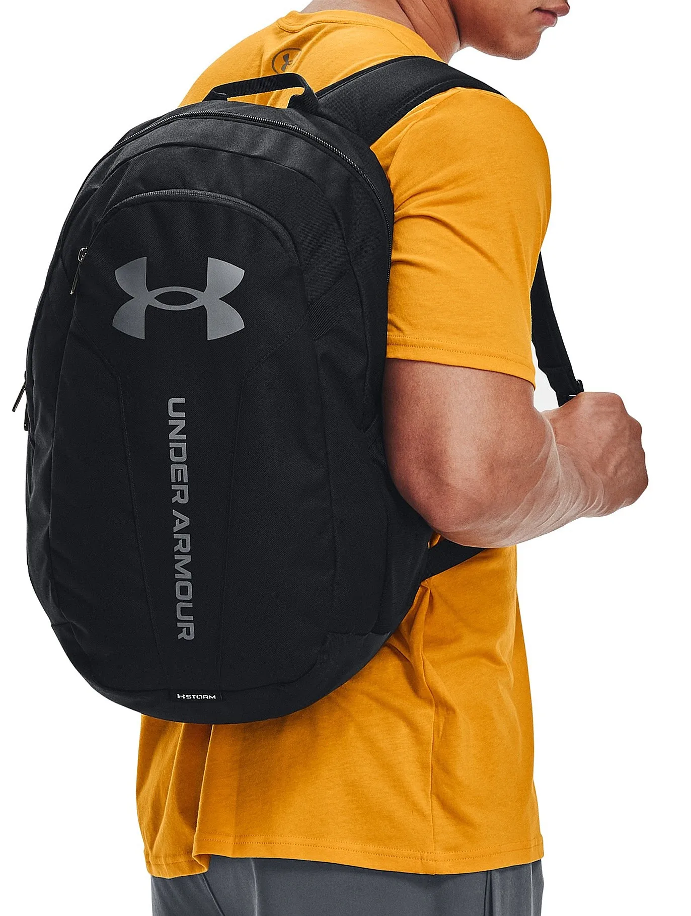 mochila Under Armour Hustle Lite - Black/Pitch Gray