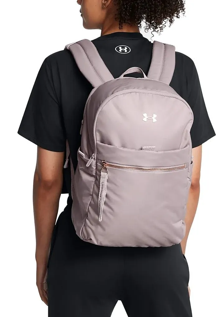 mochila Under Armour Studio Campus - Tetra Gray/Metallic Rose Gold - women´s