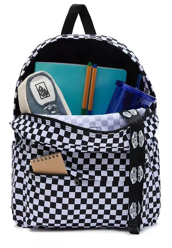 mochila Vans Old Skool Check - Black/White