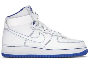 Nike Air Force 1 High White Royal Blue Contrast Stitch