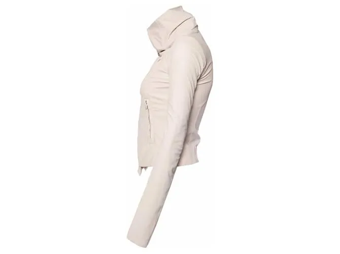 Rick Owens, Cazadora piel becerro beige 